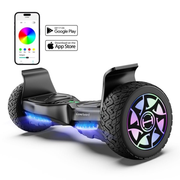 iHoverboard H8 Noir Hoverboard tout-terrain 8.5"
